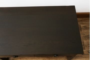 和製アンティーク　ナラ材　レトロな雰囲気たっぷりな文机(座卓、ローテーブル、センターテーブル)(R-070699)
