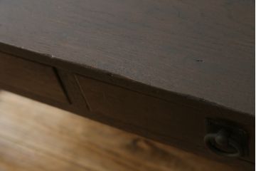 和製アンティーク　ナラ材　レトロな雰囲気たっぷりな文机(座卓、ローテーブル、センターテーブル)(R-070699)