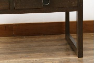 和製アンティーク　ナラ材　レトロな雰囲気たっぷりな文机(座卓、ローテーブル、センターテーブル)(R-070699)