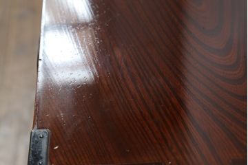 和製アンティーク　最高級!　手打ち金具　三方欅(ケヤキ)材　凝った金具とケヤキ材の杢目が上質な雰囲気を醸し出す仙台小箪笥(仙台箪笥、整理箪笥、収納たんす、引き出し)(R-070702)