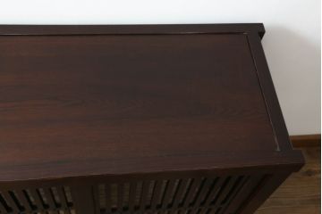 中古　上質な和の空間を演出する水屋箪笥サイドボード(サイドキャビネット、収納棚、戸棚、下駄箱)(R-070705)