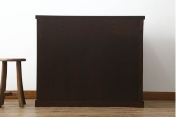 中古　上質な和の空間を演出する水屋箪笥サイドボード(サイドキャビネット、収納棚、戸棚、食器棚、茶箪笥)(R-070706)
