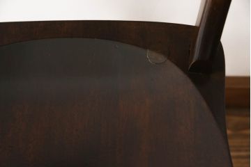 和製ビンテージ　松本民芸家具　#49型A　背もたれの美しいデザインが印象的なワイコムチェア(板座チェア、ダイニングチェア、椅子、イス、ヴィンテージ)(定価約11万円)(R-070707)