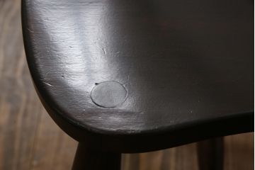 和製ビンテージ　松本民芸家具　#49型A　背もたれの美しいデザインが印象的なワイコムチェア(板座チェア、ダイニングチェア、椅子、イス、ヴィンテージ)(定価約11万円)(R-070707)