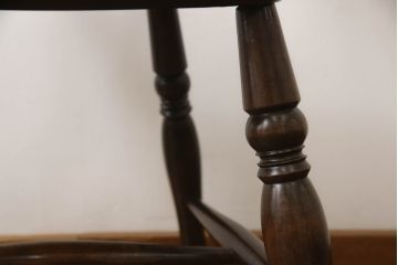 和製ビンテージ　松本民芸家具　#49型A　背もたれの美しいデザインが印象的なワイコムチェア(板座チェア、ダイニングチェア、椅子、イス、ヴィンテージ)(定価約11万円)(R-070707)