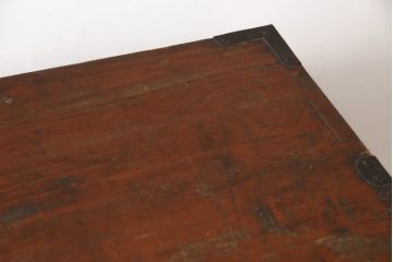 和製アンティーク　明治〜大正期　上手物!!　前面欅(ケヤキ)材　立派な金具が魅力の仙台姫箪笥(仙台箪笥、小箪笥、収納箪笥、衣装箪笥、整理たんす、和タンス、引き出し)(R-070708)