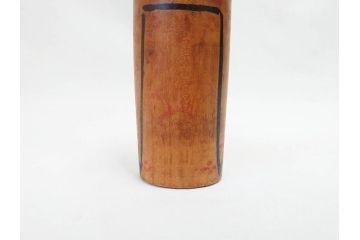 秋田木地山　小椋久太郎　約33cm　約19cm　大小　どこか懐かしい雰囲気漂うこけし2体セット(郷土人形玩具、伝統工芸、民芸品、置物、木彫)(R-070710)