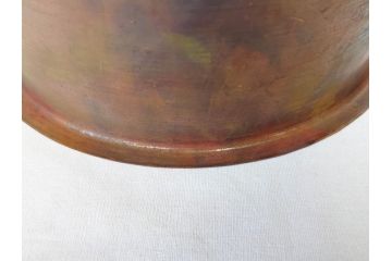 大正〜昭和初期　木製　金彩　刳貫丸　蝶の図　螺鈿細工と蒔絵の華やかな意匠が存在感を放つ火鉢(鉢カバー、手あぶり)(R-070711)