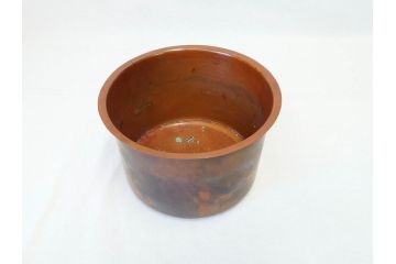 大正〜昭和初期　木製　金彩　刳貫丸　蝶の図　螺鈿細工と蒔絵の華やかな意匠が存在感を放つ火鉢(鉢カバー、手あぶり)(R-070712)