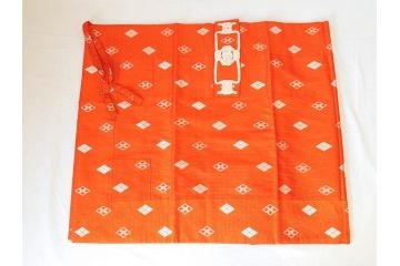 昭和初期　紋白　五条袈裟　七条袈裟など 法衣セット(峯勘商店、峯勘法衣店、僧衣、五条衣、僧侶、仏教、三衣、大僧正)(R-070713)