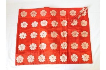 昭和初期　紋白　五条袈裟　七条袈裟など 法衣セット(峯勘商店、峯勘法衣店、僧衣、五条衣、僧侶、仏教、三衣、大僧正)(R-070713)