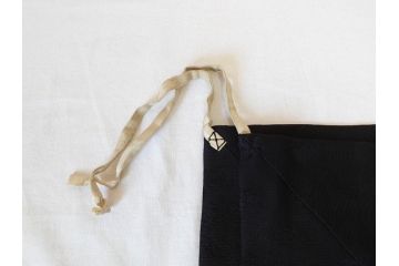 昭和初期　紋白　五条袈裟　七条袈裟など 法衣セット(峯勘商店、峯勘法衣店、僧衣、五条衣、僧侶、仏教、三衣、大僧正)(R-070713)
