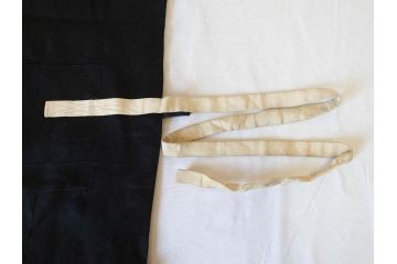 昭和初期　紋白　五条袈裟　七条袈裟など 法衣セット(峯勘商店、峯勘法衣店、僧衣、五条衣、僧侶、仏教、三衣、大僧正)(R-070713)
