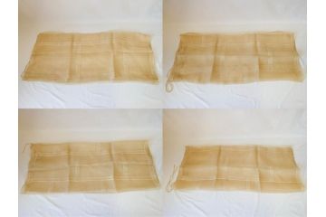 昭和初期　紋白　五条袈裟　七条袈裟など 法衣セット(峯勘商店、峯勘法衣店、僧衣、五条衣、僧侶、仏教、三衣、大僧正)(R-070713)