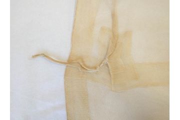 昭和初期　紋白　五条袈裟　七条袈裟など 法衣セット(峯勘商店、峯勘法衣店、僧衣、五条衣、僧侶、仏教、三衣、大僧正)(R-070713)