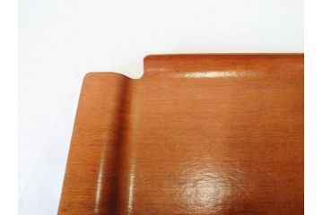 スウェーデン　KONGA　チーク材　素朴な風合いが温かい雰囲気を醸し出すトレー3枚セット(北欧雑貨、お盆、木製盆、トレイ)(R-070715)