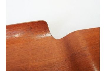 スウェーデン　KONGA　チーク材　素朴な風合いが温かい雰囲気を醸し出すトレー3枚セット(北欧雑貨、お盆、木製盆、トレイ)(R-070715)