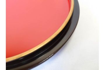 明治〜大正　木製漆器　緻密に描かれた松の金蒔絵が高級感溢れるお櫃・お盆・しゃもじセット(トレー、トレイ、おひつ、松の実、行器、飯器、伝統和食器)(R-070717)