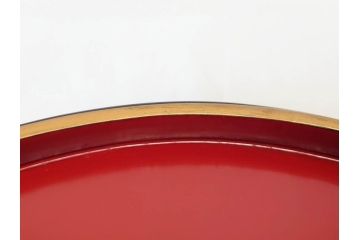 明治〜大正　木製漆器　緻密に描かれた松の金蒔絵が高級感溢れるお櫃・お盆・しゃもじセット(トレー、トレイ、おひつ、松の実、行器、飯器、伝統和食器)(R-070717)