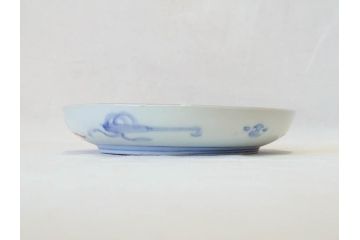 上手物　明治期　伊万里　二重角冨(角富)　金襴手　約17cm　5.6寸　精功に描かれた色絵が目を惹く中皿5枚セット(桃図、鳳凰、花鳥文、深皿、和皿、和食器、五寸六分)(R-070718)