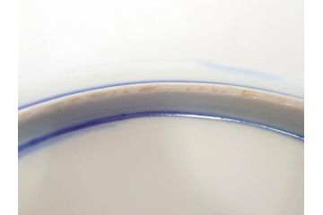上手物　明治期　伊万里　二重角冨(角富)　金襴手　約17cm　5.6寸　精功に描かれた色絵が目を惹く中皿5枚セット(桃図、鳳凰、花鳥文、深皿、和皿、和食器、五寸六分)(R-070719)
