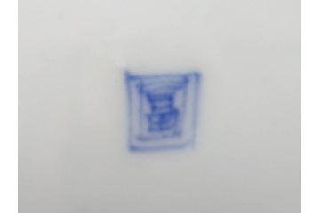 上手物　明治期　伊万里　二重角冨(角富)　金襴手　約17cm　5.6寸　精功に描かれた色絵が目を惹く中皿5枚セット(桃図、鳳凰、花鳥文、深皿、和皿、和食器、五寸六分)(R-070719)