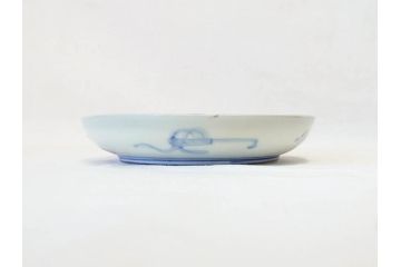 上手物　明治期　伊万里　二重角冨(角富)　金襴手　約17cm　5.6寸　精功に描かれた色絵が目を惹く中皿5枚セット(桃図、鳳凰、花鳥文、深皿、和皿、和食器、五寸六分)(R-070720)