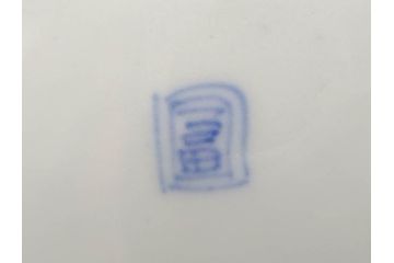 上手物　明治期　伊万里　二重角冨(角富)　金襴手　約17cm　5.6寸　精功に描かれた色絵が目を惹く中皿5枚セット(桃図、鳳凰、花鳥文、深皿、和皿、和食器、五寸六分)(R-070720)