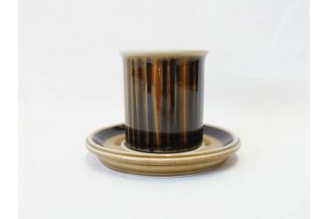 ARABIA FINLAND　Kosmos(コスモス)　Ulla Procope(ウラ・プロコッペ)　コスモスの花びらを表現したラインが魅力のコーヒーカップ&ソーサー2客セット(アラビア、フィンランド、Sモデル、北欧食器、C&S)(R-070721)
