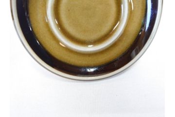 ARABIA FINLAND　Kosmos(コスモス)　Ulla Procope(ウラ・プロコッペ)　コスモスの花びらを表現したラインが魅力のコーヒーカップ&ソーサー2客セット(アラビア、フィンランド、Sモデル、北欧食器、C&S)(R-070721)