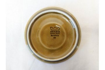 ARABIA FINLAND　Kosmos(コスモス)　Ulla Procope(ウラ・プロコッペ)　コスモスの花びらを表現したラインが魅力のコーヒーカップ&ソーサー2客セット(アラビア、フィンランド、Sモデル、北欧食器、C&S)(R-070721)