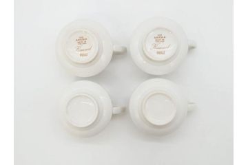 ARABIA FINLAND　Kimmel(キンメル)　金色の小さい花が可愛らしいカップ&ソーサー4客セット(アラビア、フィンランド、北欧食器、C&S)(R-070722)