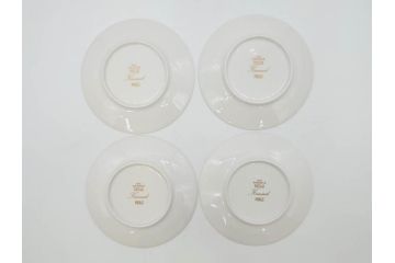 ARABIA FINLAND　Kimmel(キンメル)　金色の小さい花が可愛らしいカップ&ソーサー4客セット(アラビア、フィンランド、北欧食器、C&S)(R-070722)