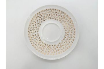 ARABIA FINLAND　Kimmel(キンメル)　金色の小さい花が可愛らしいカップ&ソーサー4客セット(アラビア、フィンランド、北欧食器、C&S)(R-070722)
