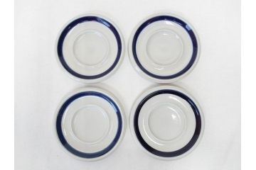 ARABIA FINLAND　Anemone(アネモネ)　Ulla Procope(ウラ・プロコッペ)　落ち着いた色合いが上品な雰囲気を高めるコーヒーカップ&ソーサー5客セット(アラビア、フィンランド、Sモデル、C&S、北欧食器)(R-070723)