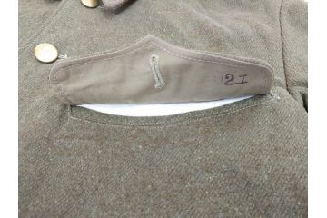 旧日本軍　少年飛行兵　昭和十八年製 五大號(昭和18年製 五大号)　昭和十九年製 中號(昭和19年製 中号)　軍服2点セット(外套、防寒防雨、衣服、コート、羽織り、上着、上衣、ミリタリー、軍装、軍物、生徒正衣、略衣、軍衣)(R-070725)