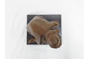彫刻家　高田博厚　Etude No.4(1973)　H.TAKATA　細かい所まで再現されたブロンズ裸婦像(エチュード、置物、オブジェ、共箱付き)(R-070727)