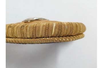旧日本軍　海軍　尉官　トランク付き(鍵あり)　正帽&正肩章セット(大尉、中尉、少尉、相当官、大礼帽子、軍物、軍服小物、ミリタリー、正装、礼装)(R-070728)