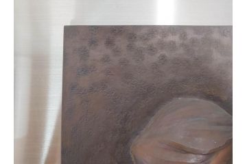 金工芸術家　若山裕昭(HIROAKI WAKAYAMA)　「裸婦」 1985 METAL WORK　なめらかな曲線が美しいブロンズレリーフ(銅板、置物、オブジェ、箱付き)(R-070729)
