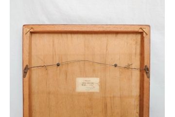 金工芸術家　若山裕昭(HIROAKI WAKAYAMA)　「裸婦」 1985 METAL WORK　なめらかな曲線が美しいブロンズレリーフ(銅板、置物、オブジェ、箱付き)(R-070729)