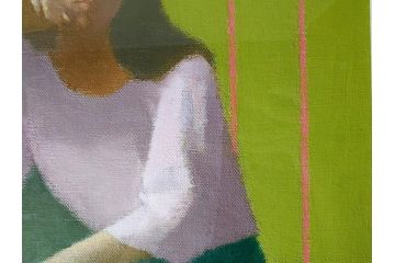 中村清治　「婦人像」　10号(F10)　1974　柔和な雰囲気が魅力的な絵画(額装、油絵、油彩)(R-070731)
