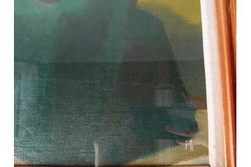 中村清治　「婦人像」　10号(F10)　1974　柔和な雰囲気が魅力的な絵画(額装、油絵、油彩)(R-070731)