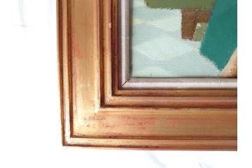 中村清治　「婦人像」　10号(F10)　1974　柔和な雰囲気が魅力的な絵画(額装、油絵、油彩)(R-070731)