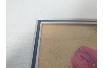 SOPHIE HALLONQUIST(ソフィー・ハロンクイスト)　花　味わい深い雰囲気溢れる蜜蝋画(絵画、額装)(R-070732)