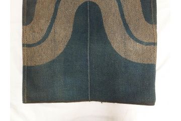 大正期　火消し　第二区一番組　小頭　刺し子　半纏(消防、古布、刺子)(R-070737)