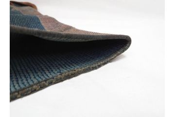 大正期　火消し　第二区一番組　小頭　刺し子　半纏(消防、古布、刺子)(R-070737)