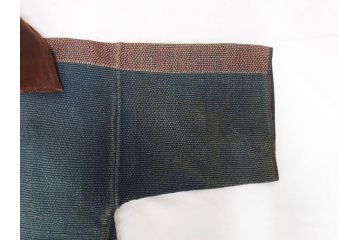 大正期　火消し　第二区一番組　小頭　刺し子　半纏(消防、古布、刺子)(R-070737)
