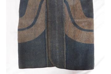 大正期　火消し　第二区一番組　小頭　刺し子　半纏(消防、古布、刺子)(R-070737)