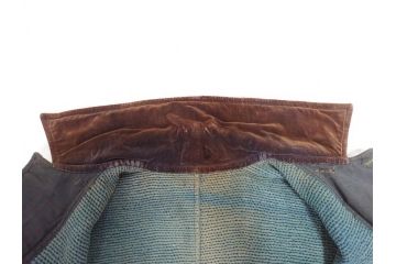 大正期　火消し　第二区一番組　小頭　刺し子　半纏(消防、古布、刺子)(R-070737)
