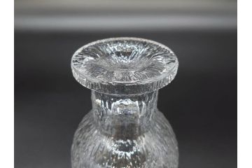 ヴィンテージ　廃番　iittala(イッタラ)　Kekkerit(ケッケリト)　氷の彫刻のような美しく存在感のあるショットグラス6客セット(ミニグラス、ガラス、箱付き、ビンテージ、北欧食器)(R-070739)